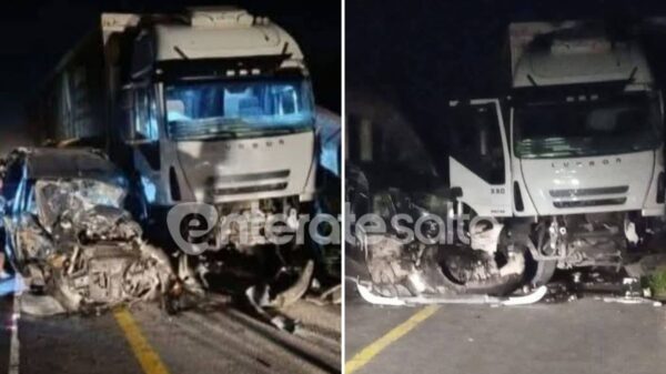 Choque brutal en ruta 34 entre dos camiones: quedaron destruidos y hay varios heridos