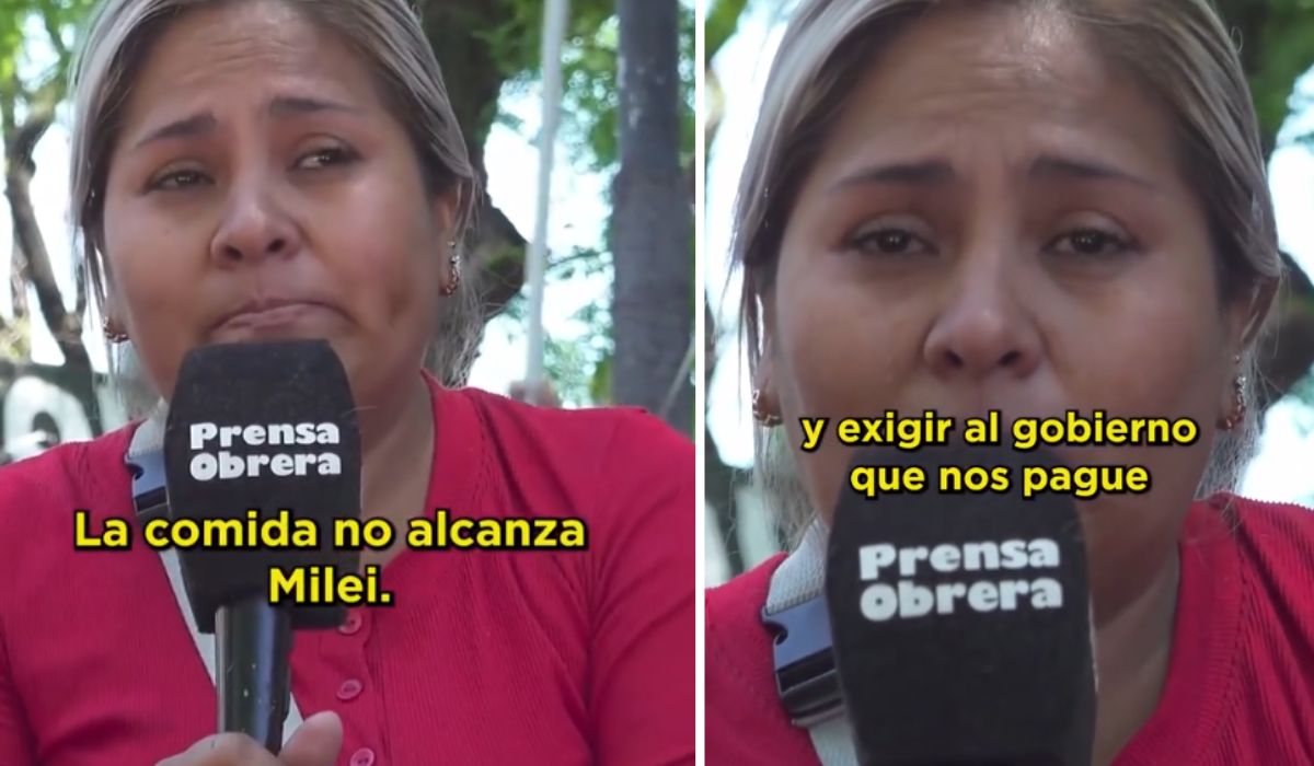 Una mujer boliviana pidió más subsidios: "No alcanza la comida señor Milei"